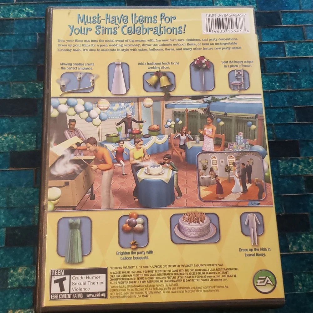 SIMS 2 (PC) - Base Game Plus 2 Expansions (Celebration Stuff & Nightlife)